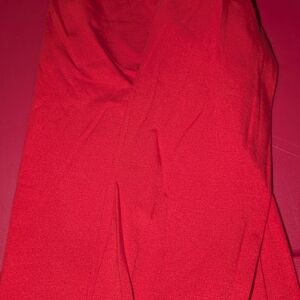 Lands' End Red Shaped Fit Tee